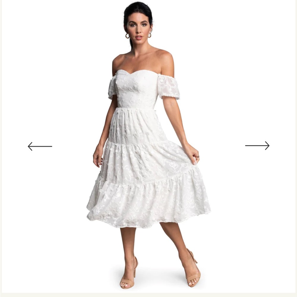 Dress the Population River Dress, White NWT!!!